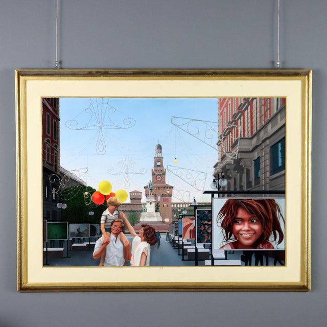 Glimpse of Milan, 2007, Canvas, Framed For Sale - Image 11 of 11