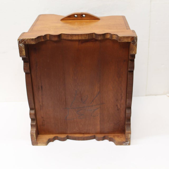 Victorian Antique Solid Oak File Box For Sale - Image 3 of 7