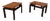 Vintage Floating Top Low Tables, 1970, Set of 2 For Sale