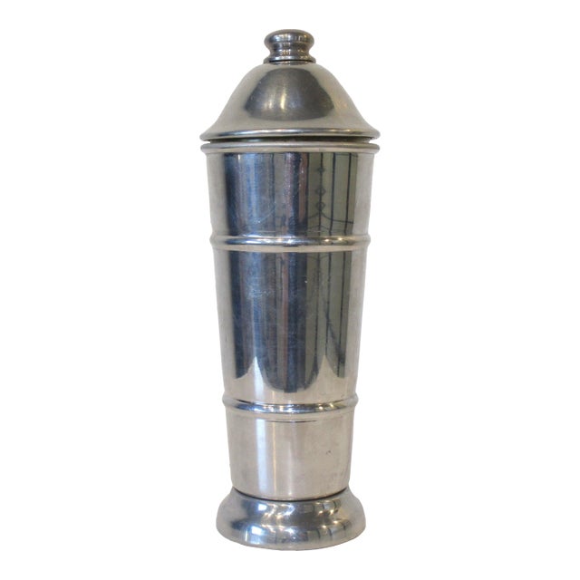 Kraftware Art Deco Aluminum Cocktail Shaker For Sale