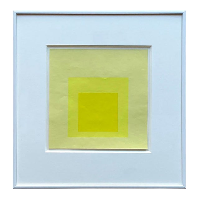 Josef Albers, Original Silkscreen Based on Homage to the Square, 1964 For Sale