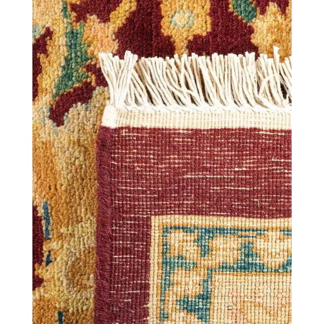 2000 - 2009 Mogul, One-of-a-Kind Hand-Knotted Area Rug in Red, 8' 1" x 10' 1" For Sale - Image 5 of 8