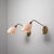 Large Vintage Italian Brass and Opaline Glass Wall Sconces, 1950s, Set of 2 For Sale - Image 6 of 14