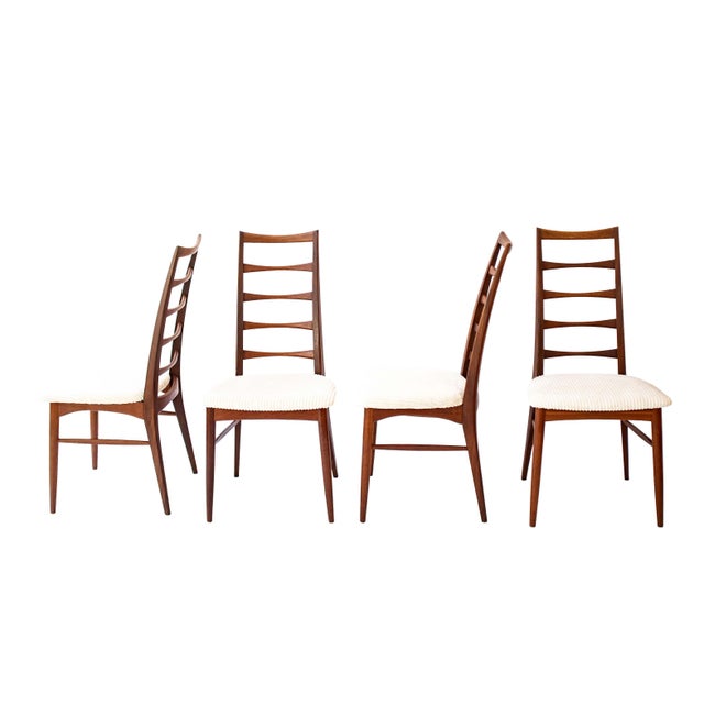 Mid-Century Modern Lis Chairs by Niels Koefoed for Hornslet Møbelfabrik, 1960s, Set of 4 For Sale - Image 3 of 17