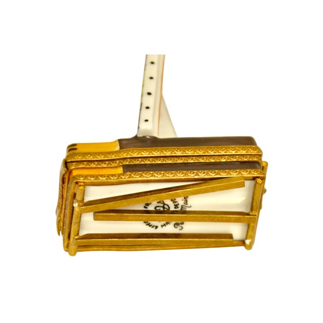 Metal Limoges Painter's Easel Accent Box For Sale - Image 7 of 8