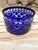 Glass 1960 Bohemia Cut Glass Blue Box For Sale - Image 7 of 8