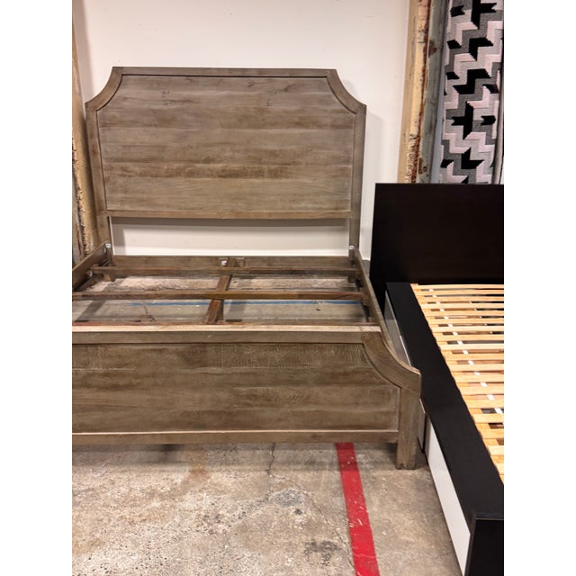 Farmhouse California King Zin Home Amelie Wood Bed Frame For Sale - Image 3 of 12