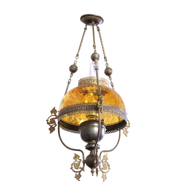 Antique Hanging Oil Lamp Chairish