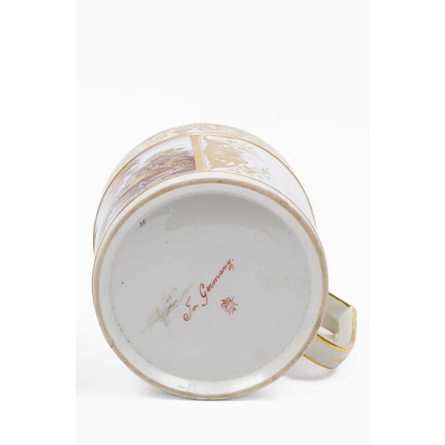 Large Antique Early 19th Century George III Derby Porcelain Porter's Tankard Mug With Alpine Landscape "In Germany", Circa 1810 For Sale - Image 10 of 12