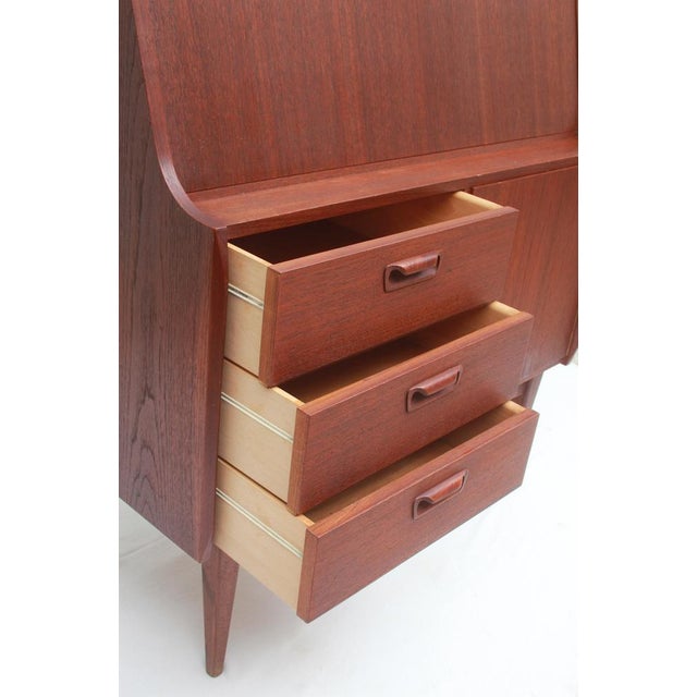 Vintage Teak Secretaire from VKW Möbel, 1955 For Sale - Image 10 of 16