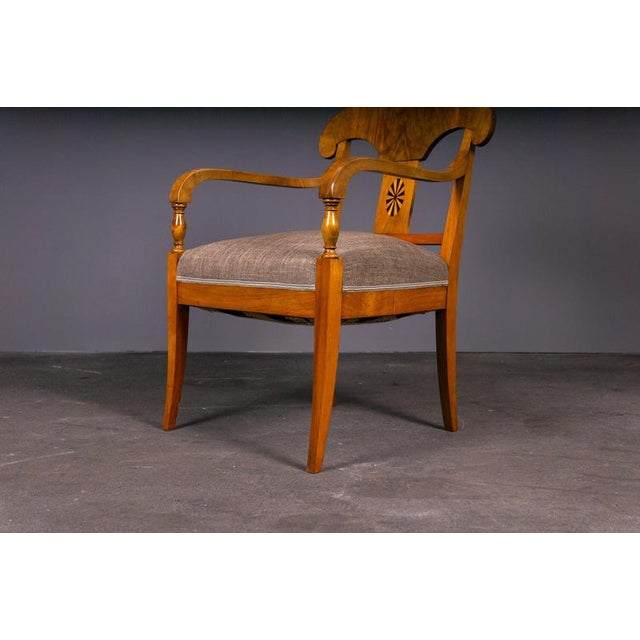 Biedermeier Style Chairs, Early 20th Century, Set of 3 For Sale - Image 17 of 18