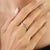 Orange Orange Sapphire & Diamond Twist Shank Ring in Solid Silver, Size 7.5 For Sale - Image 8 of 15