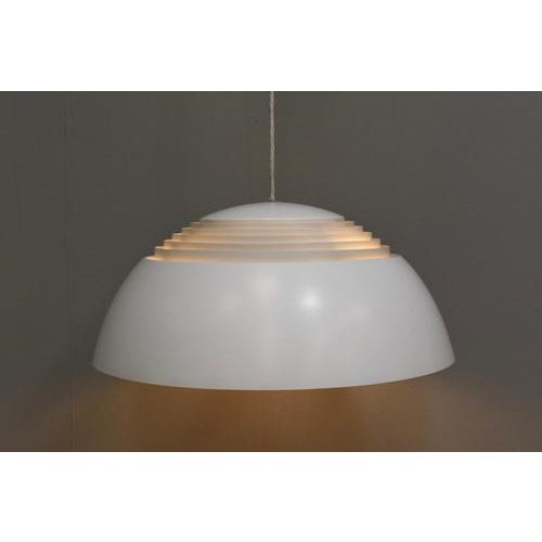 White AJ Royal Pendant Lamp by Arne Jacobsen, 1960s For Sale - Image 8 of 16