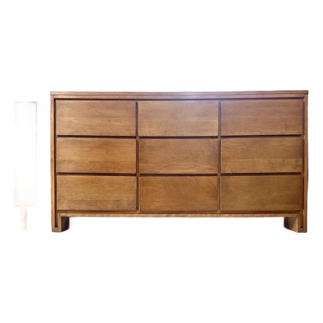 9 Drawer Lowboy by Leslie Diamond for Conant Ball For Sale