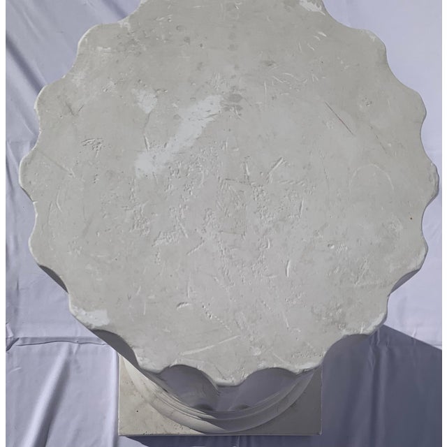 Mid 20th Century Plaster Corinthian Fluted Column Pedestal For Sale - Image 5 of 9