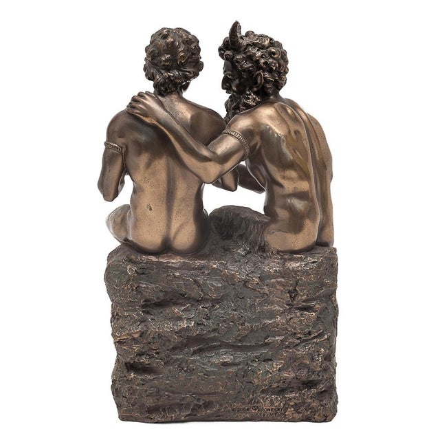 Sculpture of Pan and Daphnis in Bronze & Resin, 2008 For Sale - Image 4 of 13