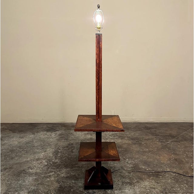 Mid-Century Modern Wood Floor Lamp For Sale - Image 10 of 12