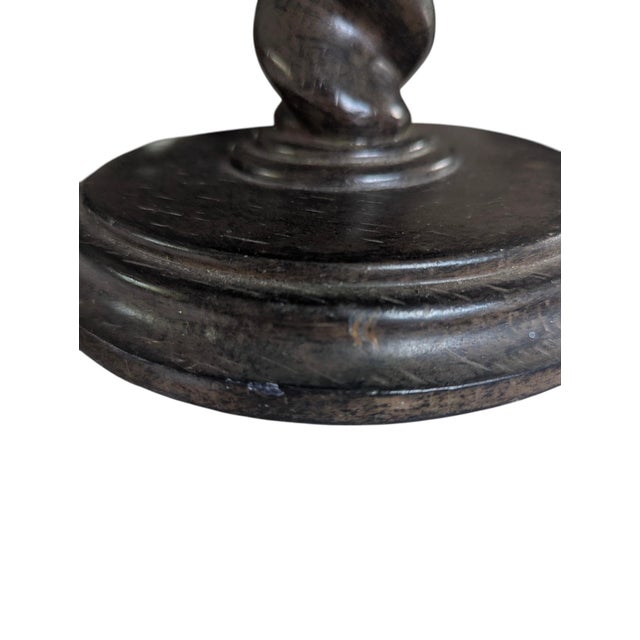 Late 20th Century Barley Twist Decorative Pedestal Bowl For Sale - Image 5 of 14