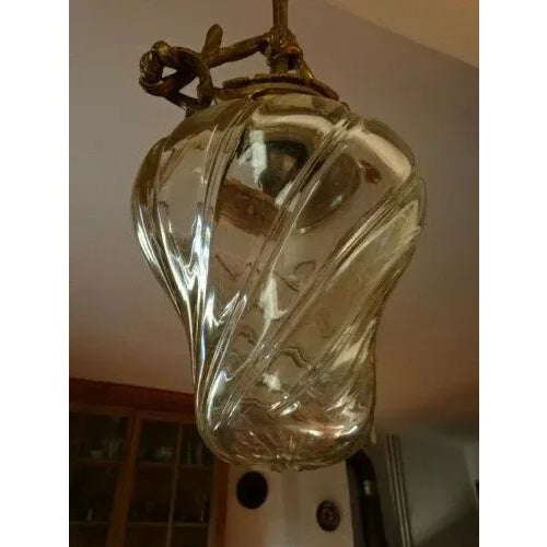 Metal Circa 1870 French Napoleon III Crystal & Gilt Bronze Lantern/ Plafonnier Unsigned Baccarat For Sale - Image 7 of 10