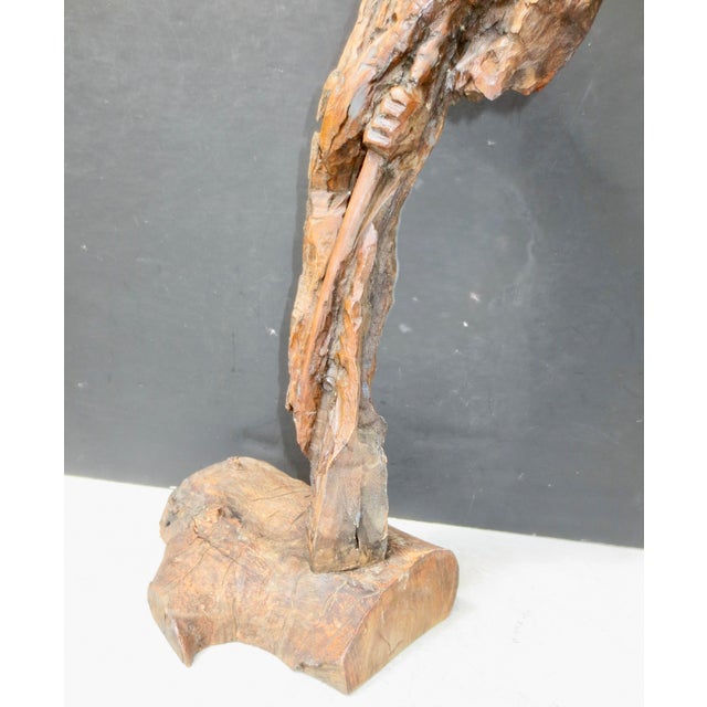Late 20th Century Moses Olivewood Carving by Ezra For Sale - Image 5 of 8