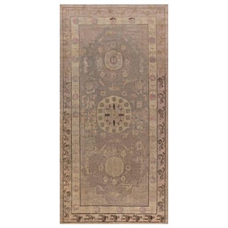 Doris Leslie Blau Midcentury Samarkand Handmade Wool Rug For Sale