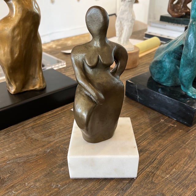 “Grace” Contemporary Modern Figurative Bronze Sculpture by Aleta Aaron For Sale - Image 10 of 13