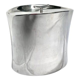 Sambonet Italian Stainless Steel Bamboo Style Ice Bucket For Sale