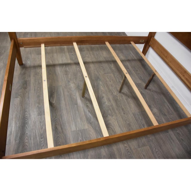 Ethan Allen “New Country” Solid Maple Queen Bed Chairish