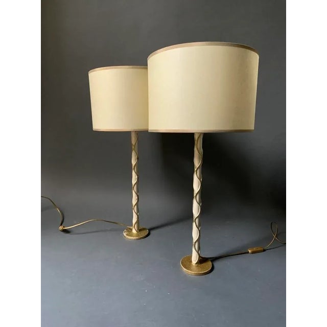 French Table Lamp, Set of 2 For Sale - Image 4 of 11