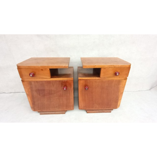 Bedside Tables by Jindřich Halabala, 1940s, Set of 2 For Sale - Image 17 of 17
