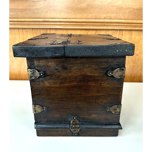 Antique Korean Small Wood Box Joseon Dynasty For Sale - Image 10 of 12