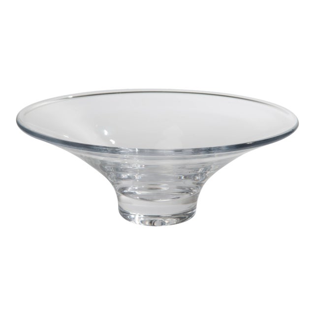 1990s Simon Pearce Flaring Glass Bowl For Sale
