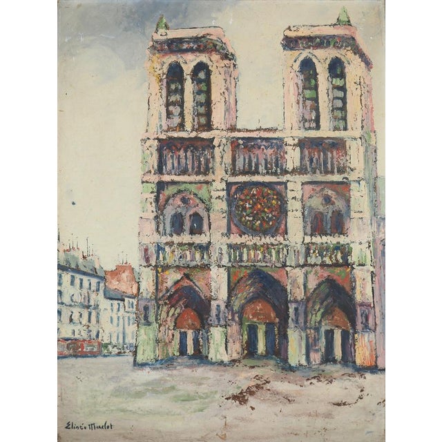 Elisée Maclet (1881-1962) Paris: Notre Dame Cathedral Oil on panel Signed lower left On panel 62 x 46.5 cm Presented in a...