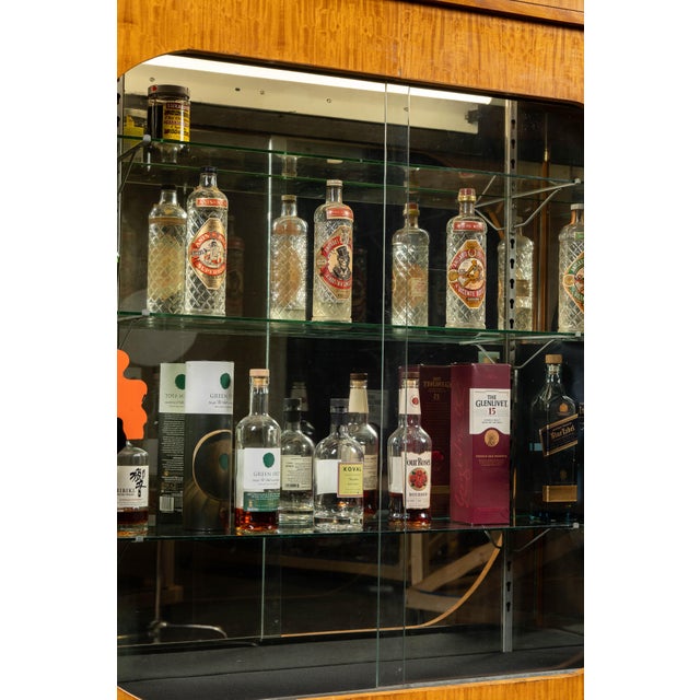 Brown 1930s Massive Art Deco Mirrored Display Cabinet For Sale - Image 8 of 11