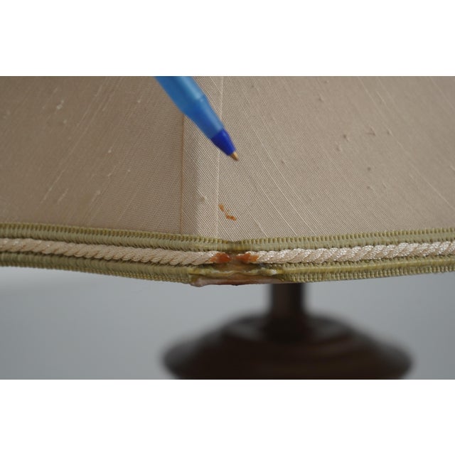Vintage Chinese Willow Blue & White Porcelain Vase Lamp For Sale - Image 10 of 13