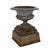 Metal Antique Fiske School Cast Iron Garden Urn On Plinth, Circa 1890 For Sale - Image 7 of 7