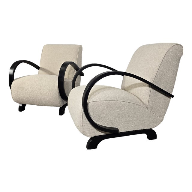 Armchairs from Jindrich Halabala, 1940s, Set of 2 For Sale