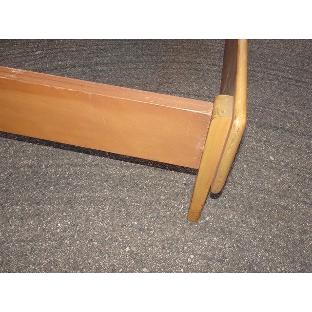 Vintage Mid Century Modern Twin Heywood Wakefield Bed Frames Twin Headboards For Sale - Image 12 of 12
