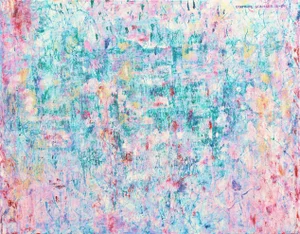 'Abstract, Rose and Blue' by Gertrude Schoeler, Oregon Woman Artist, Portland State University