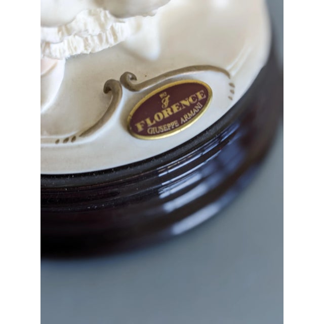 Wood 1970s Beautiful Limited Edition Signed Florence Armani Figurine at Home 1263f (La Famiglia) Family Figurine For Sale - Image 7 of 15