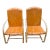 Vintage 1940s Outdoor Metal Lounge Chairs a Pair Cleveland Welding "Restmaster", Pair For Sale