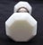 Vintage octagon white milk glass door knobs with a nickel plated brass shank. Priced as a pair of knobs with a spindle....