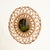 Round Organic Mirror in Rattan and Wicker by Franco Albini, Italy, 1960s For Sale - Image 3 of 13