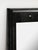 Karl Springer Style Black Goat Skin Wall Mirror With Gold Leaf Accents For Sale - Image 10 of 16