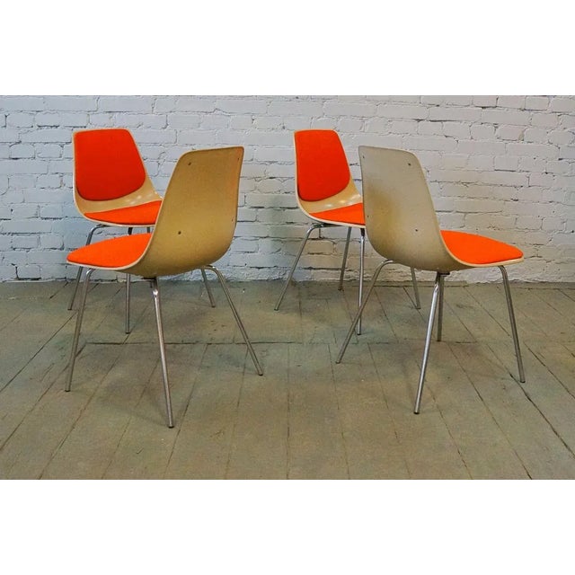 Wilkhahn Mid-Century Model 225/2 Dining Chairs by Georg Leowald for Wilkhahn, Set of 4 For Sale - Image 4 of 13