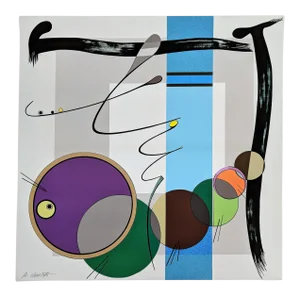 Atsuko Okamoto Abstract Serigraph A. P. "Controversy 3"