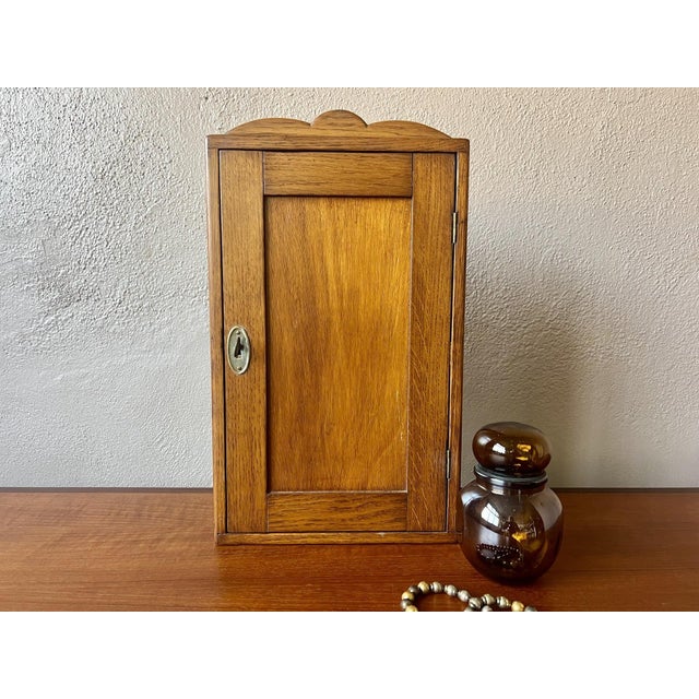 Brown Vintage Wooden Medicine Cabinet, 1950s For Sale - Image 8 of 8