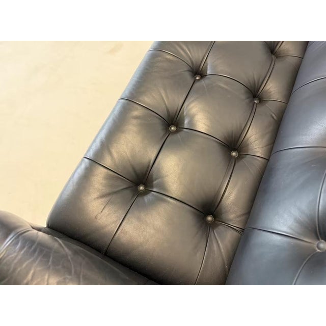 Animal Skin Leather RH-306 Sofa attributed to Robert Haussmann for de Sede For Sale - Image 7 of 18