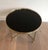 Maison Baguès 1940s Round brass coffee table with black lacquered glass top Attributed to Maison Jansen For Sale - Image 4 of 9