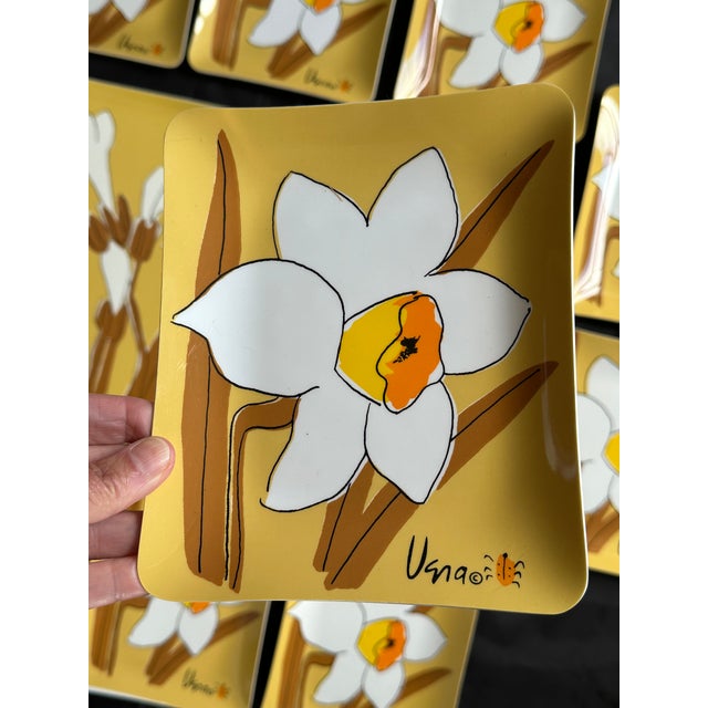 Vera Neumann Vintage Snack Plate Set With Serving Tray For Sale - Image 11 of 11